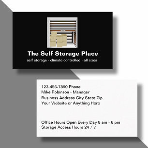 Self Storage Units Business Cards 