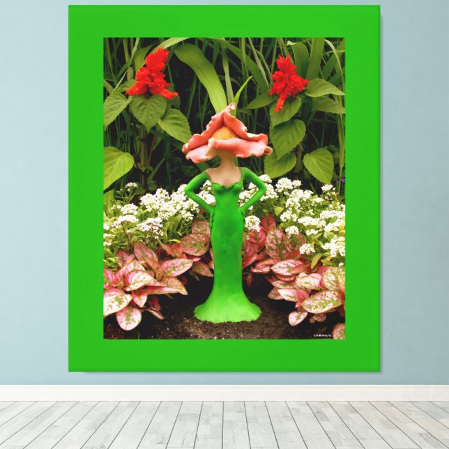 Self-Sufficient Garden -   Canvas Print (Insitu(Wood Floor))