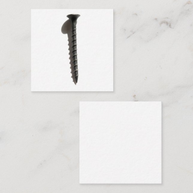 Self Tapping Black Screw Builder Construction Enclosure Card (Front/Back)