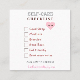 SELFCARE - HEALTH & WELLNESS CARD