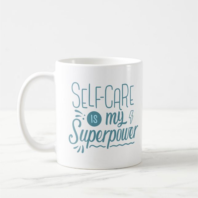 SELFCARE IS MY SUPERPOWER COFFEE MUG (Left)