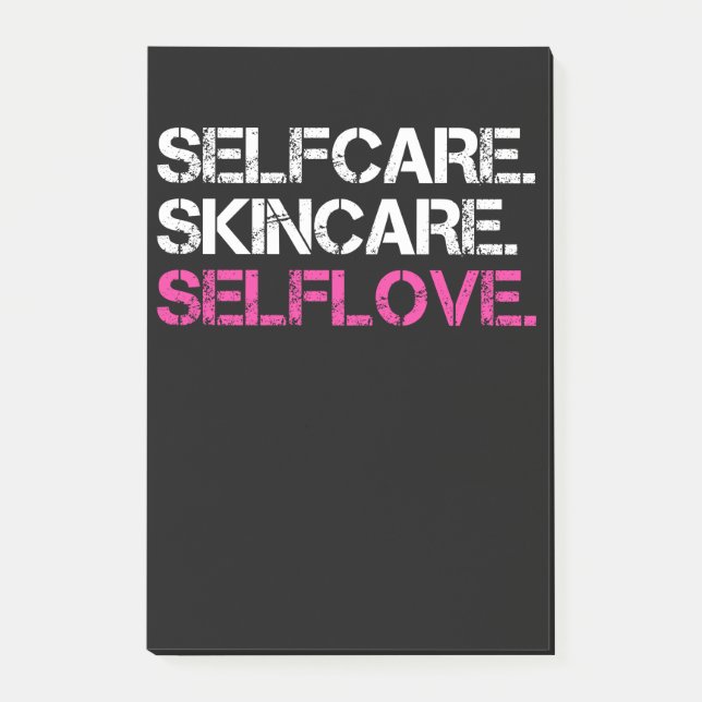 Selfcare Skincare Selflove Aesthetician Post-it Notes (Front)