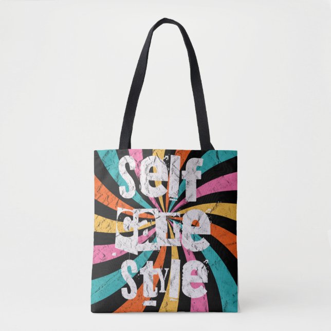 selfcare style, mental health matters tote bag (Front)