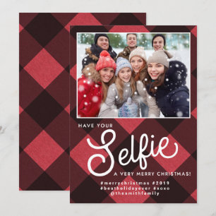 Selfie Christmas Card, Selfie Holiday Card, Selfie Invitation