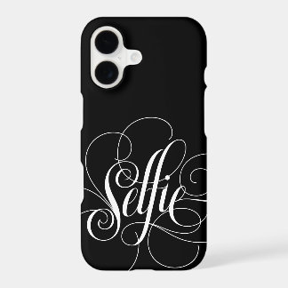 SELFIE  Elegant Lettering Black Luxury Calligraphy