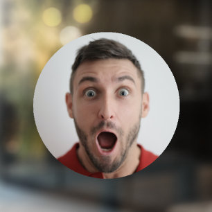 Selfie   Funny Birthday Bachelor Party Your Face Window Cling