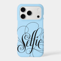 SELFIE Lettering Elegant Ice Something Blue