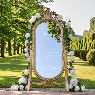 Selfie Mirror Wedding Welcome Sign Decal