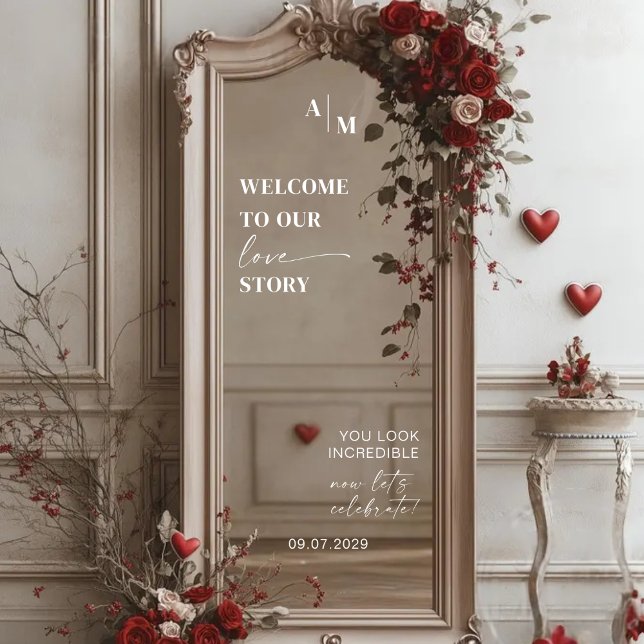 Selfie Mirror | Wedding Welcome Sign Decal (Creator Uploaded)