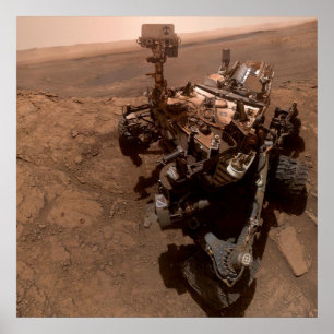 Selfie NASA Mars Curiosity Rover Laboratory Poster