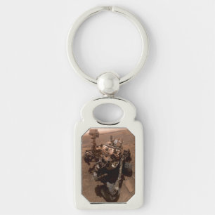 Selfie of Mars Curiosity Red Martian Landscape Key Ring