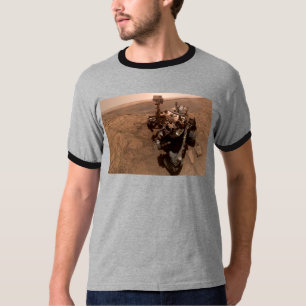 Selfie of Mars Curiosity Red Martian Landscape T-Shirt