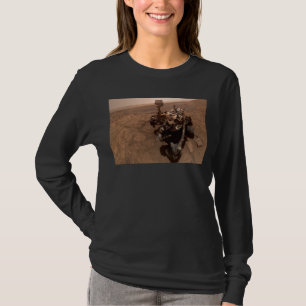 Selfie of Mars Curiosity Red Martian Landscape T-Shirt