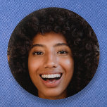 Selfie Photo Upload | Your Face Fun Party 6 Cm Round Badge<br><div class="desc">A fun template to upload your photo for super fun party decor or birthday gift! Simply add your photo to make your own custom bespoke design for any party,  celebration or special occasion!</div>