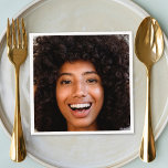 Selfie Photo Upload | Your Face Fun Party Napkin<br><div class="desc">A fun template to upload your photo for super fun party decor or birthday gift! Simply add your photo to make your own custom bespoke design for any party,  celebration or special occasion!</div>