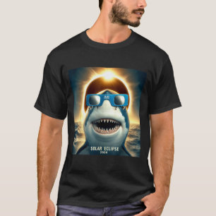 Selfie Shark Womens Mens Solar Illustration T-Shirt