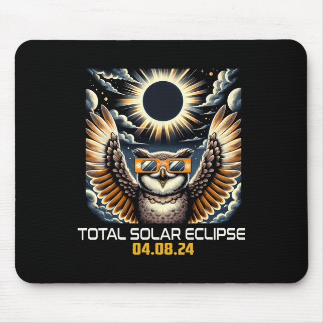 Selfie Solar Eclipse Solar Eclipse 2024 Totality  Mouse Mat (Front)