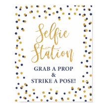 Selfie Station Grab a Prop & Strike a Pose Sign