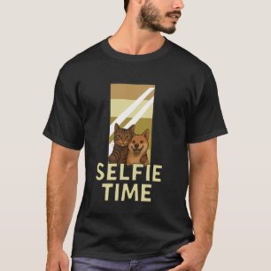 Selfie Time u2013 Funny Duo Cat Dog Inseparable An T-Shirt