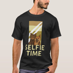 Selfie Time u2013 Funny Duo Cat Dog Inseparable An T-Shirt