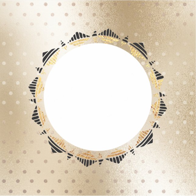 Selfie Vinyl Custom Cut Sticker in Gold Colour (Front)