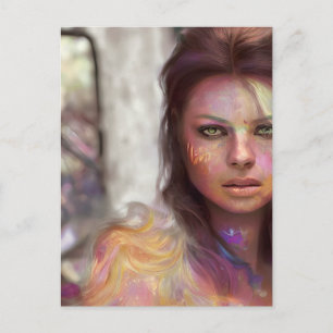 Selfie Woman Postcard