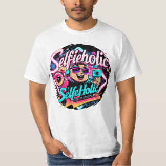 Selfieholic – Fun & Trendy Selfie Lover Design T-Shirt