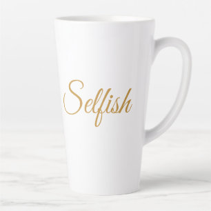 Selfish Aluminium Water Bottle Latte Mug