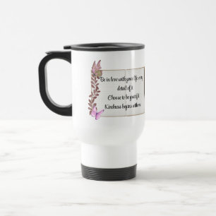 Selflove inspirational phrase travel mug