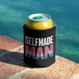 Selfmade Man Transgender Trans Pride Flag Transsex Can Cooler