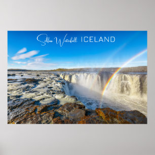 Selfoss Waterfall, Iceland Poster