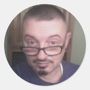 Selfy Photo taken 12-20-15 Classic Round Sticker