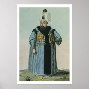 Selim II (1524-74) called 'Sari', the Blonde or th Poster