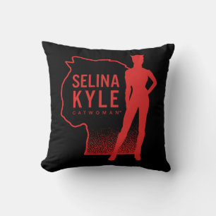 Selina Kyle Catwoman Outline Logo Cushion
