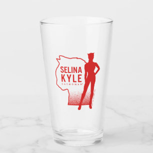 Selina Kyle Catwoman Outline Logo Glass