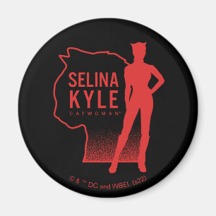 Selina Kyle Catwoman Outline Logo Magnet
