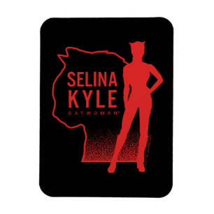 Selina Kyle Catwoman Outline Logo Magnet