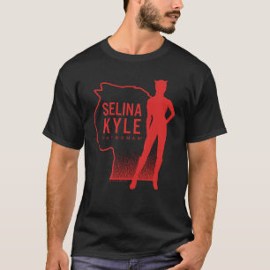 Selina Kyle Catwoman Outline Logo T-Shirt