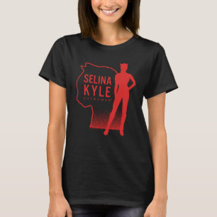 Selina Kyle Catwoman Outline Logo T-Shirt