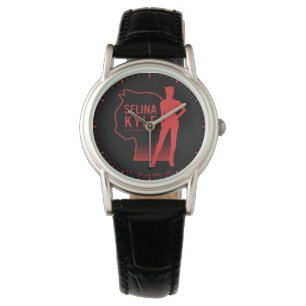Selina Kyle Catwoman Outline Logo Watch