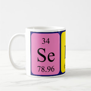 Seline periodic table name mug