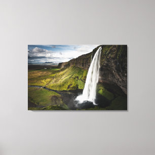 Seljalandsfoss Waterfall   Iceland Canvas Print