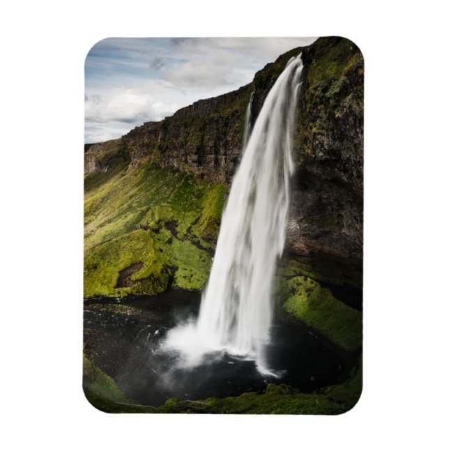 Seljalandsfoss Waterfall | Iceland Magnet (Vertical)