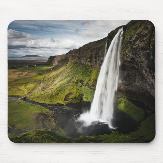 Seljalandsfoss Waterfall | Iceland Mouse Mat (Front)