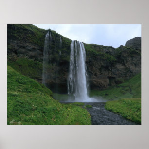 Seljalandsfoss Waterfall Poster