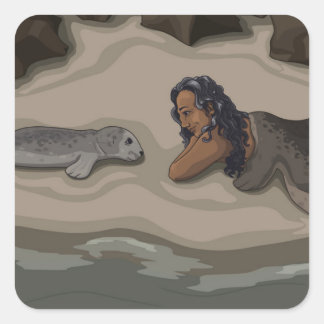 Selkie and Pup Sticker