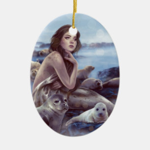Selkie Ceramic Tree Decoration