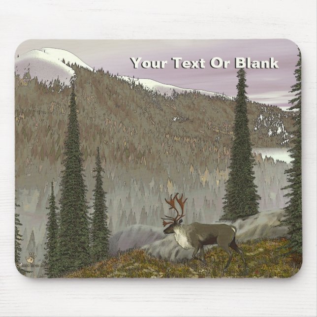 Selkirk Caribou Mouse Mat (Front)