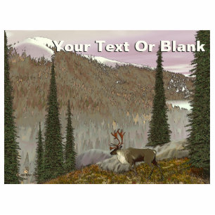 Selkirk Caribou Photo Sculpture Magnet