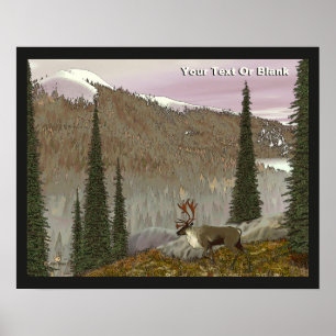 Selkirk Caribou Poster